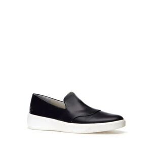 Lacoste Navy and White Women's Slip-On Loafers